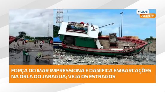 🚤 Mar revolto deixa rastro de destruição entre embarcações no Jaraguá