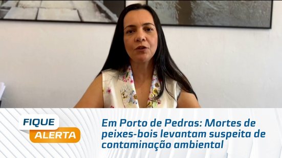 Em Porto de Pedras: Mortes de peixes-bois levantam suspeita de contaminação ambiental