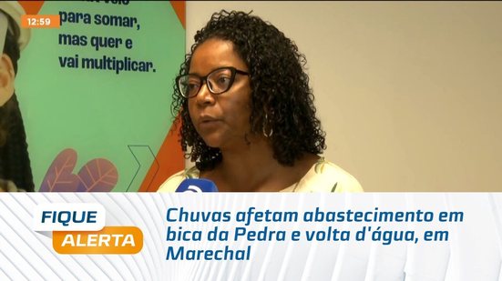 Chuvas afetam abastecimento em bica da Pedra e volta d'água, em Marechal
