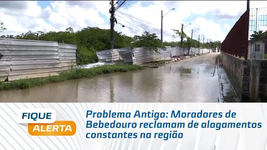 Problema Antigo: Moradores de Bebedouro reclamam de alagamentos constantes na região