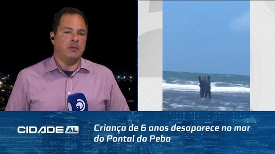 Criança de 6 anos desaparece no mar do Pontal do Peba
