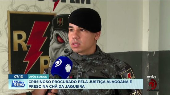 Criminoso procurado pela justiça alagoana é preso na Chã da Jaqueira