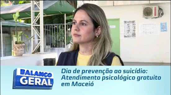 Dia de prevenção ao suicídio: Atendimento psicológico gratuito em Maceió