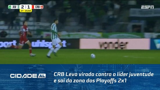 CRB Leva virada contra o líder juventude e sai da zona dos Playoffs 2x1