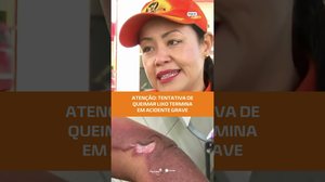 Queimar lixo pode ser perigoso: mulher fica gravemente ferida #FiqueAlerta