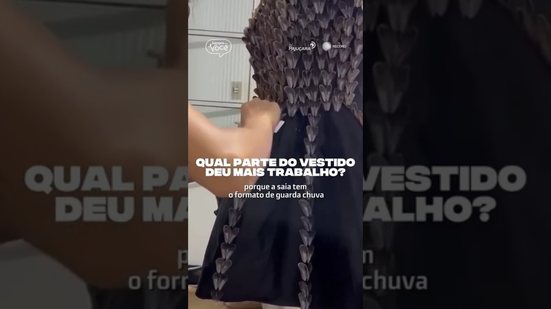 Você já viu um vestido feito de casca de Sururu? 👀 #SempreComVocê