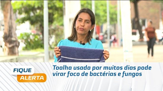 Toalha usada por muitos dias pode virar foco de bactérias e fungos