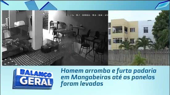 Homem arromba e furta padaria em Mangabeiras até as panelas foram levadas