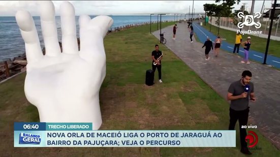 Nova orla de Maceió liga o porto de Jaraguá ao bairro da Pajuçara; veja o percurso