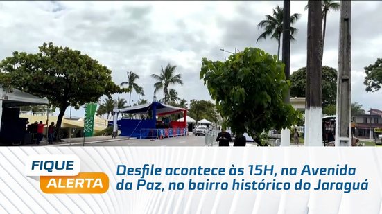 Desfile acontece às 15H, na Avenida da Paz, no bairro histórico do Jaraguá