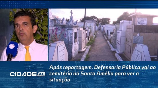 Após reportagem, Defensoria Pública vai ao cemitério na Santa Amélia para ver a situação