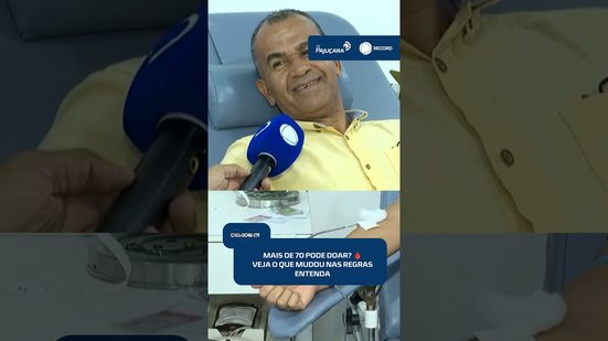 🩸Nova regra permite que doadores regulares continuem doando sangue após os 70 anos | #CidadeAL