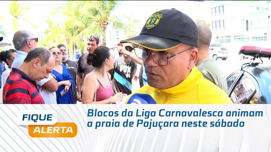 Blocos da Liga Carnavalesca animam a praia de Pajuçara neste sábado