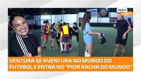 Bruno Ventura mostra as habilidades de jogador profissional no ''Pior racha do mundo''