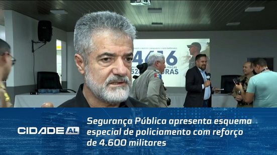 Segurança Pública apresenta esquema especial de policiamento com reforço de 4.600 militares