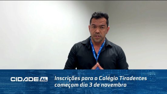 Inscrições para o Colégio Tiradentes começam dia 3 de novembro