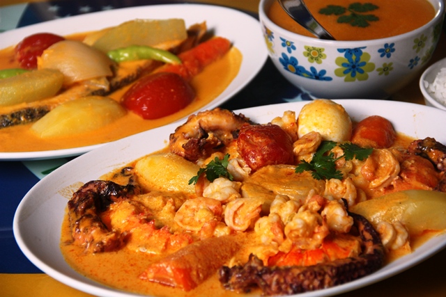 A peixada a moda da casa no restaurante Maragaço, em Maragogi é mais perfeita