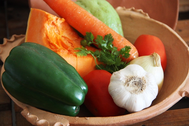 Ingredientes da sopa de feijão