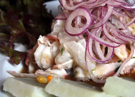 Ceviche de pescado da Chef Simone Bert