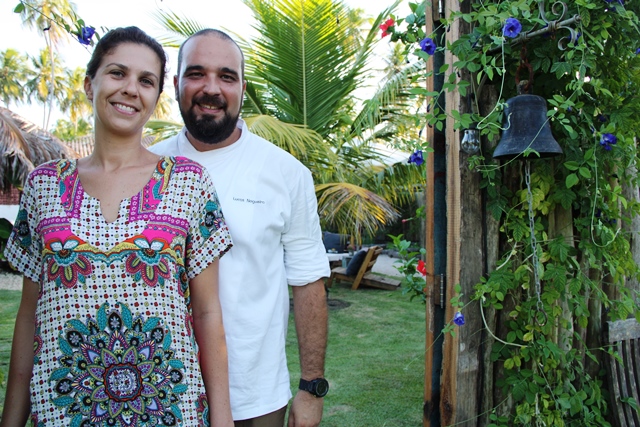 Lucas com sua amada, a comida é uma declaração de amor