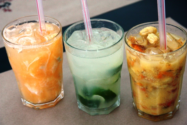 Imperdível: As caipiroscas  do Caruaru com as frutas da estação 