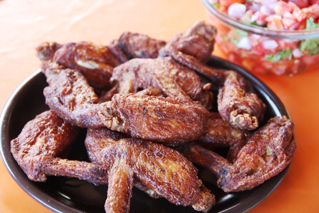 as asinhas bem crocantes, irresistíveis, principalmente acompanhadas pela cerveja bem gelada. 