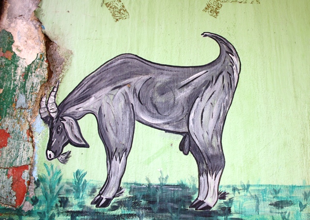 Pintura da fachada do Bar do Bode em Arapiraca