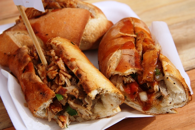 Sanduíche de pernil, uma das maravilhas do Panela de Chef. Acontece todo domingo até final de outubro