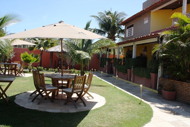 Detalhe do restaurante Fellini que também é pousada A Doce Vida