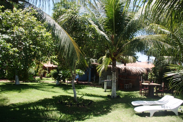 Detalhe do jardim da Pousada Casarão do Pontal