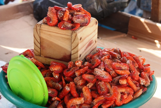 Camarão do Rio São Francisco na Feira do Peixe