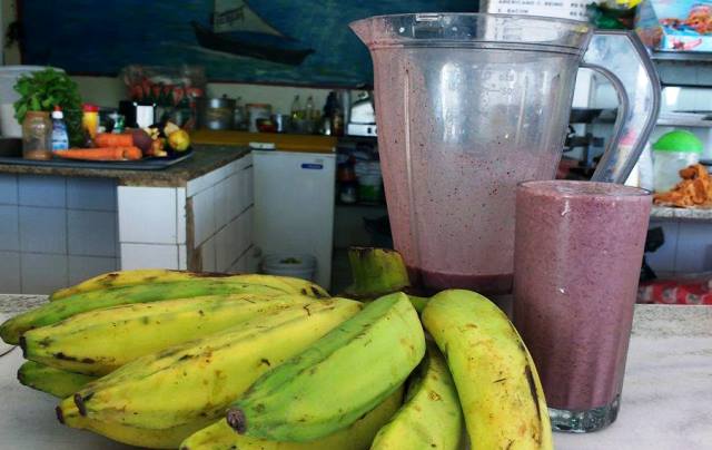 Novidade: açai com banana e guaraná. E o açai vem de uma fazenda de Boca da Mata (Alagoas)