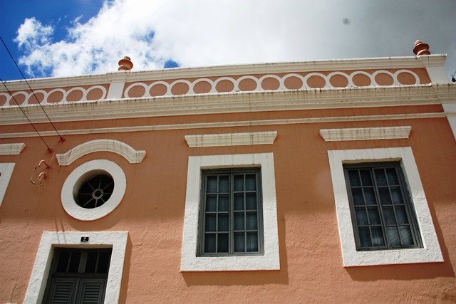 Detalhe das casas históricas de Água Branca