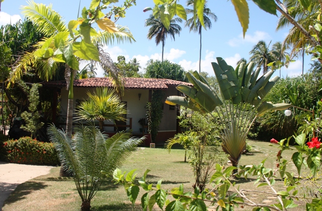 Detalhe da Pousada Origami no sitio na praia do Toque em São Miguel dos Milagres