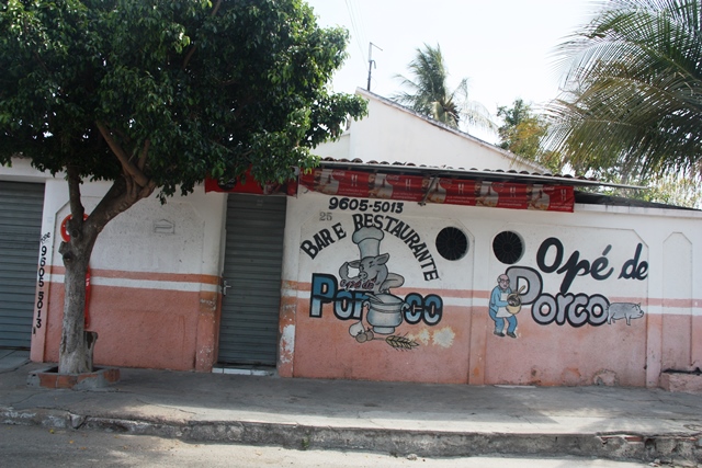 Fachada do Boteco Pé de Porco