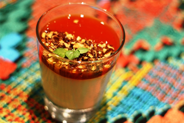 Sobremesa Pana Cotta Tropical, sabor da infância