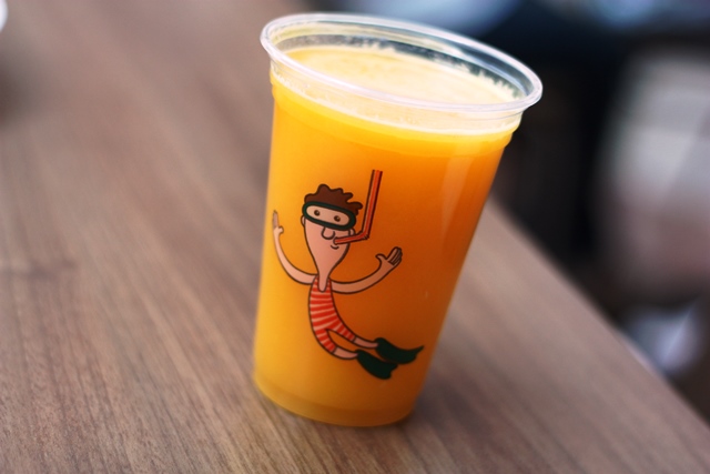 Suco de laranja natural, sempre bom