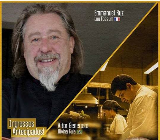 Cartaz do jantar, o Divina Gula "francesou"