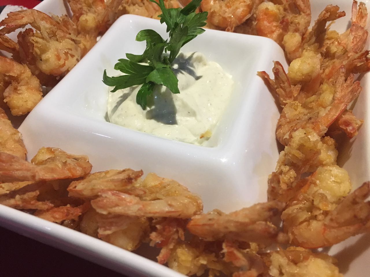 Camarão crocante do churrasquinho em Cruz das Almas