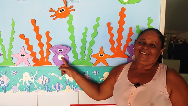 Marilene Alves da creche da Palateia, trocou o sertão pela Barra de Sã Miguel