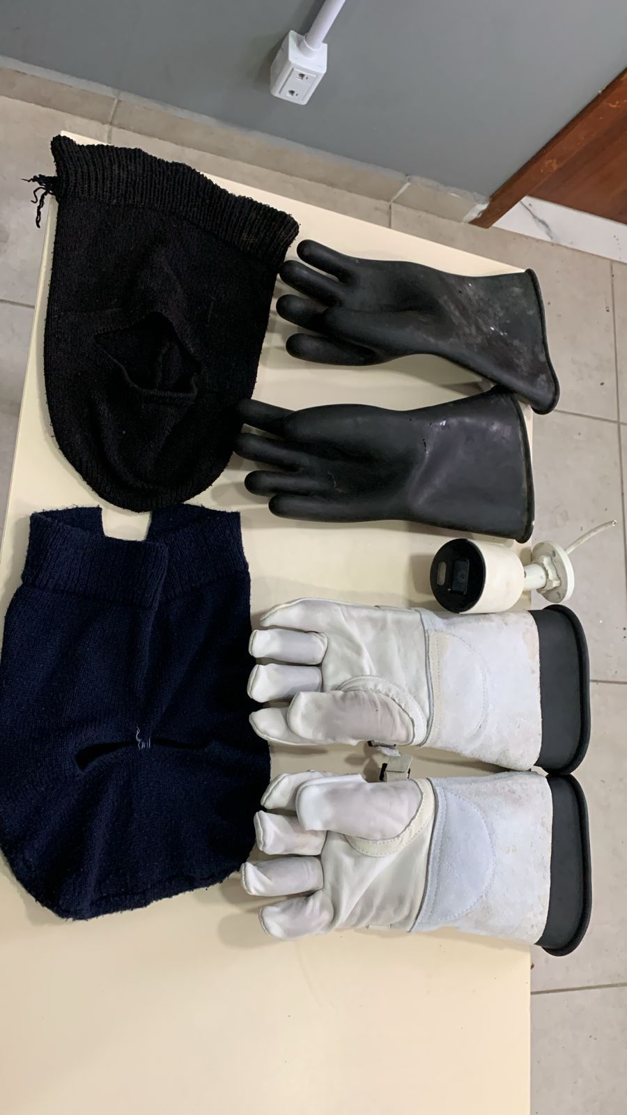 Material apreendido pela polícia