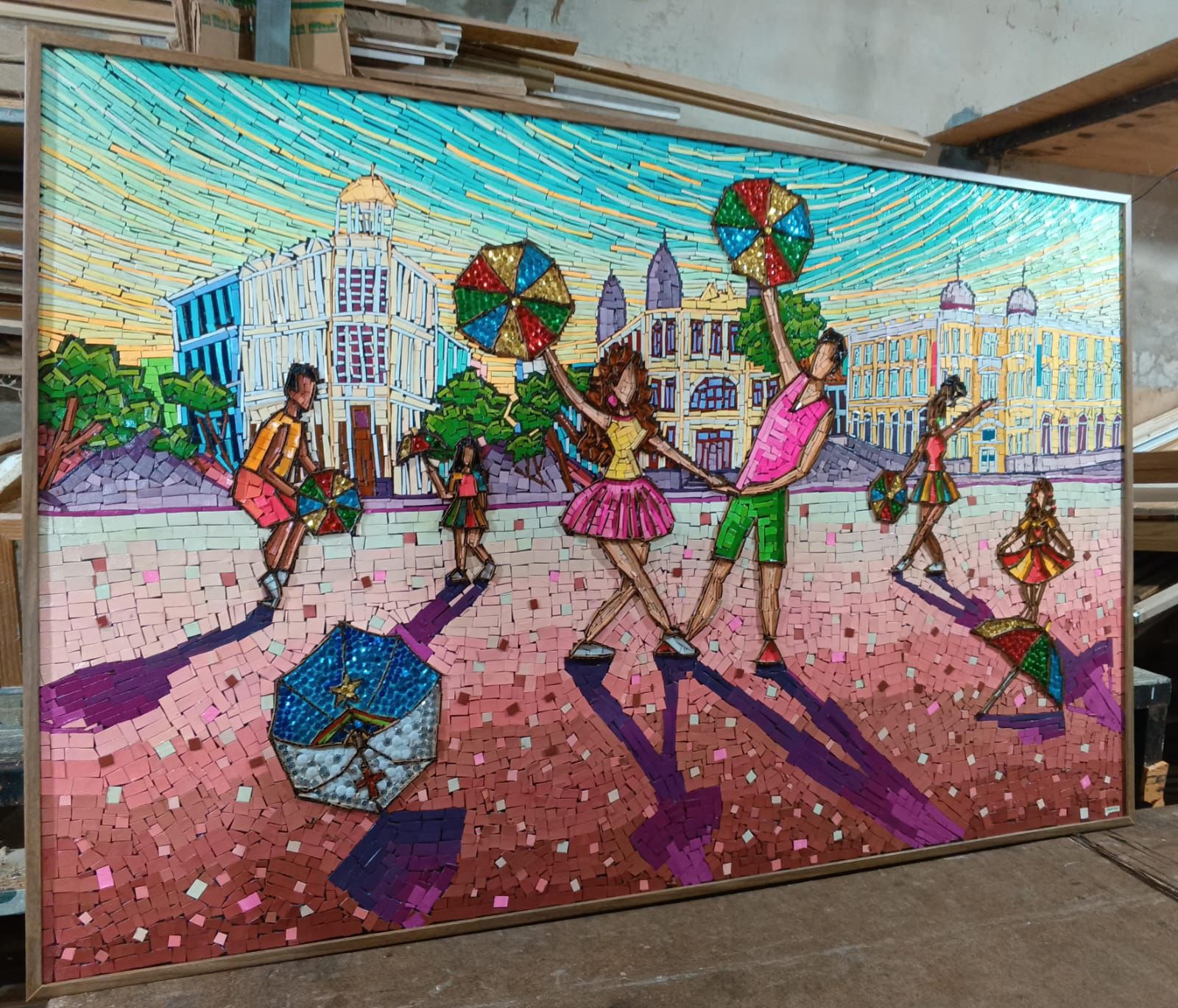Obra artista plástica roubada