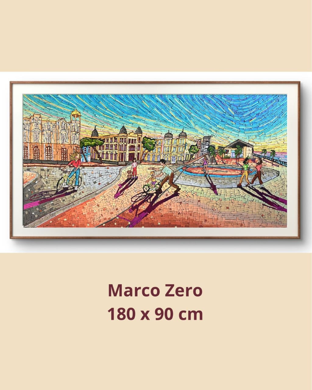 Um dos quadros da artista plástica