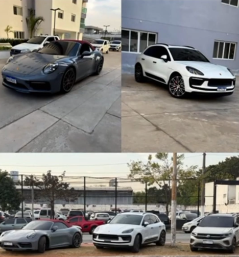 Veículos apreendidos durante a operação, em São Paulo