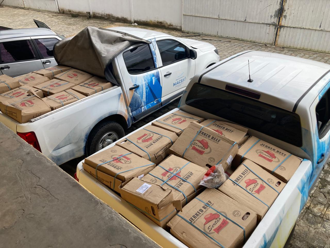 1500 kg de charque apreendido pela Vigilância Sanitária