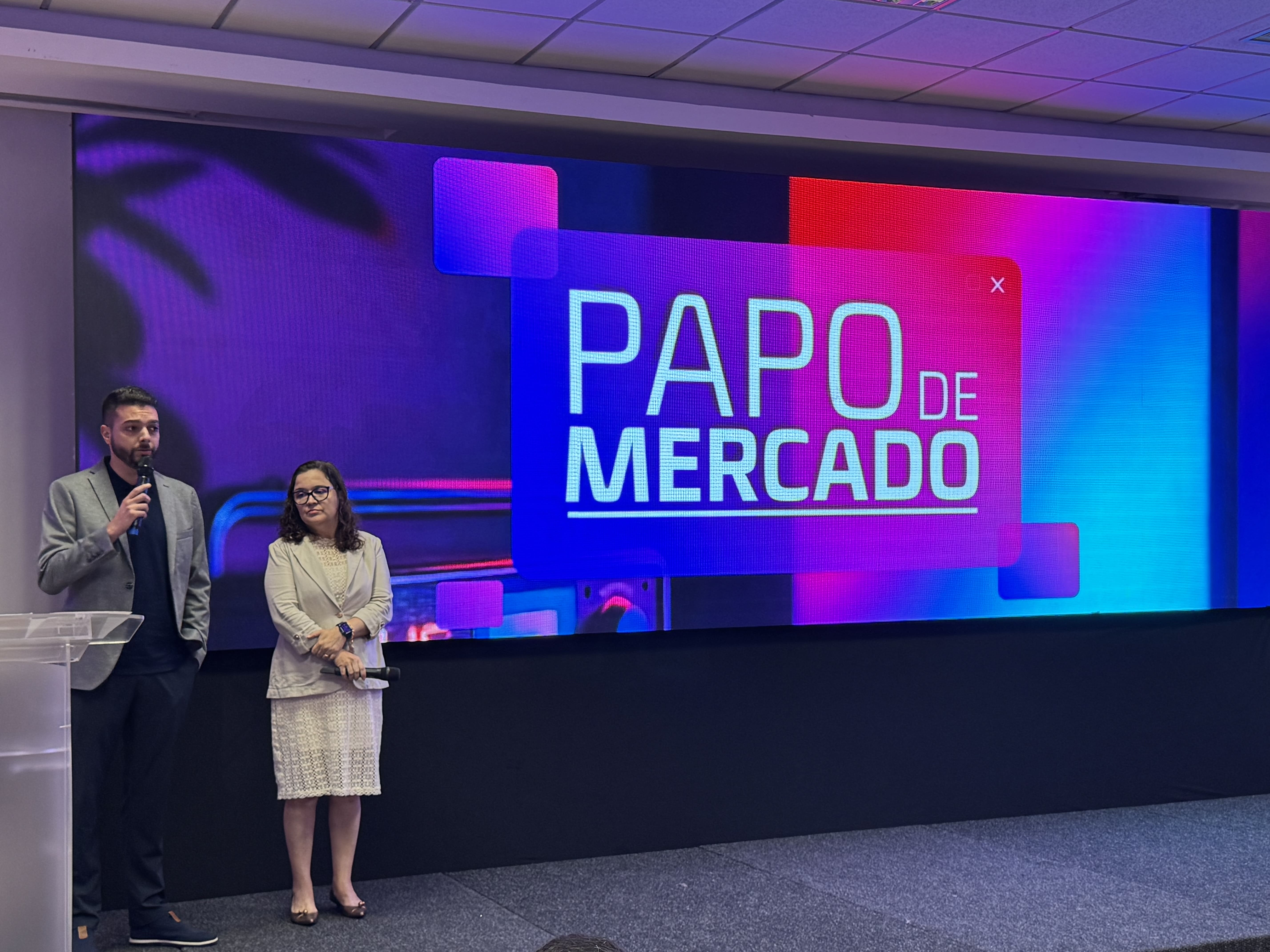 Gerente de Rádio e TV do PSCOM durante o evento