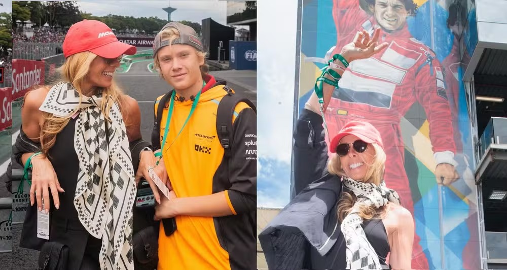 Galisteu revela desejo do filho de ser piloto como Senna: ‘Fingi que não ouvi’