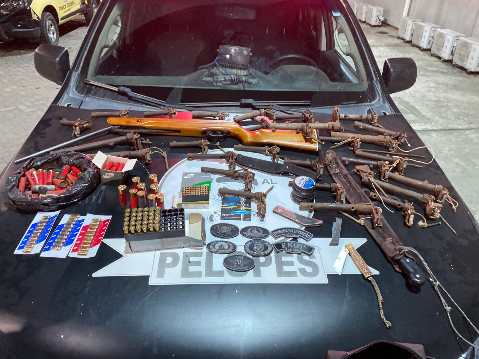 28 armas são encontradas na casa de suspeito