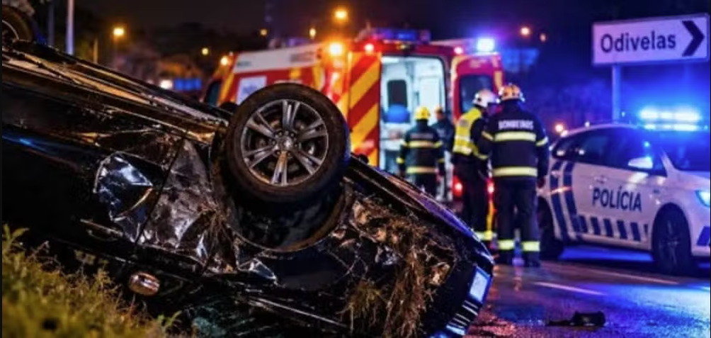 Brasileira morre em acidente de carro na região metropolitana de Lisboa