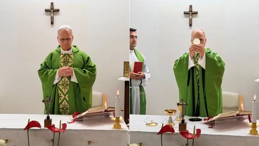 Vaticano divulga primeiras fotos do papa Leão XIV após cirurgia para retirada de câncer